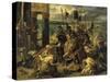 Prise de Constantinople par les croisés (12 avril 1204)-Eugene Delacroix-Stretched Canvas