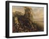 Prise de l'île de Rhodes par les chevaliers de l'ordre des Hospitaliers de Saint-Jean de Jérusalem-Eloi Firmin Feron-Framed Giclee Print