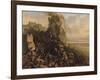 Prise de l'île de Rhodes par les chevaliers de l'ordre des Hospitaliers de Saint-Jean de Jérusalem-Eloi Firmin Feron-Framed Giclee Print