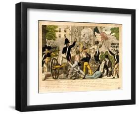 Prise De La Porte St Denis Le 28th Juillet 1830, Revolution of 1830, Paris-null-Framed Premium Giclee Print