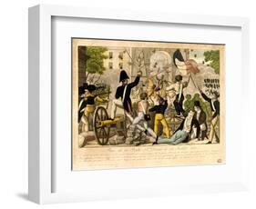 Prise De La Porte St Denis Le 28th Juillet 1830, Revolution of 1830, Paris-null-Framed Giclee Print