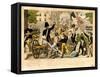 Prise De La Porte St Denis Le 28th Juillet 1830, Revolution of 1830, Paris-null-Framed Stretched Canvas