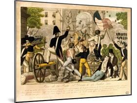 Prise De La Porte St Denis Le 28th Juillet 1830, Revolution of 1830, Paris-null-Mounted Giclee Print