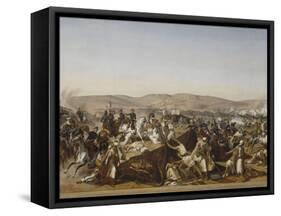 Prise de la Smala d'Abd-el-Kader par le duc d'Aumale à Taguin , le 16 mai 1843-Horace Vernet-Framed Stretched Canvas