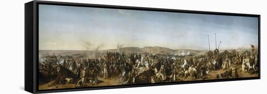 Prise de la Smala d'Abd-el-Kader par le duc d'Aumale à Taguin , le 16 mai 1843-Horace Vernet-Framed Stretched Canvas