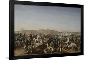 Prise de la Smala d'Abd-el-Kader par le duc d'Aumale à Taguin , le 16 mai 1843-Horace Vernet-Framed Giclee Print