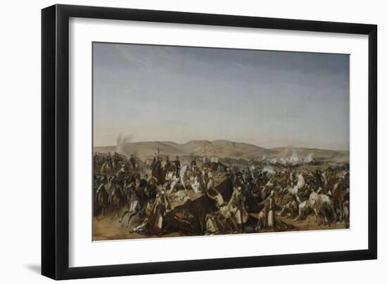 Prise de la Smala d'Abd-el-Kader par le duc d'Aumale à Taguin , le 16 mai 1843-Horace Vernet-Framed Giclee Print