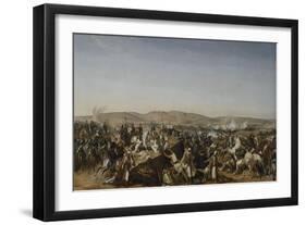 Prise de la Smala d'Abd-el-Kader par le duc d'Aumale à Taguin , le 16 mai 1843-Horace Vernet-Framed Giclee Print