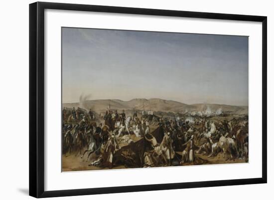 Prise de la Smala d'Abd-el-Kader par le duc d'Aumale à Taguin , le 16 mai 1843-Horace Vernet-Framed Giclee Print