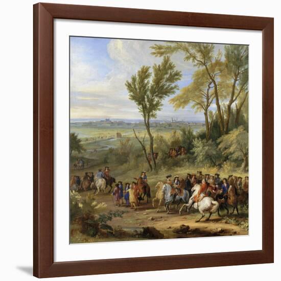 Prise de Leewe en Brabant par Louis XIV, 4 mai 1678-der Meulen Adam Frans Van-Framed Giclee Print