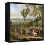 Prise de Leewe en Brabant par Louis XIV, 4 mai 1678-der Meulen Adam Frans Van-Framed Stretched Canvas