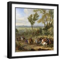 Prise de Leewe en Brabant par Louis XIV, 4 mai 1678-der Meulen Adam Frans Van-Framed Giclee Print