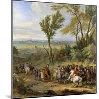 Prise de Leewe en Brabant par Louis XIV, 4 mai 1678-der Meulen Adam Frans Van-Mounted Giclee Print