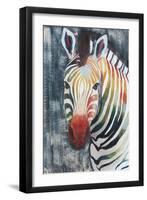 Prism Zebra II-Grace Popp-Framed Art Print