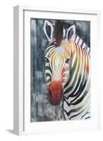 Prism Zebra II-Grace Popp-Framed Art Print