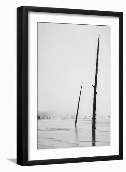 Prismatic Walk, Black and White, Yellowstone National Park-Vincent James-Framed Photographic Print