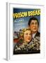 PRISON BREAK, US poster art, from left: Glenda Farrell, Barton MacLane, 1938-null-Framed Art Print