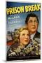 PRISON BREAK, US poster art, from left: Glenda Farrell, Barton MacLane, 1938-null-Mounted Art Print