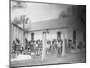 Prison Compound No. 1, Angola, Louisiana, Leadbelly in Foregound-Alan Lomax-Mounted Photo