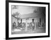 Prison Compound No. 1, Angola, Louisiana, Leadbelly in Foregound-Alan Lomax-Framed Photo