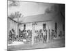 Prison Compound No. 1, Angola, Louisiana, Leadbelly in Foregound-Alan Lomax-Mounted Photo