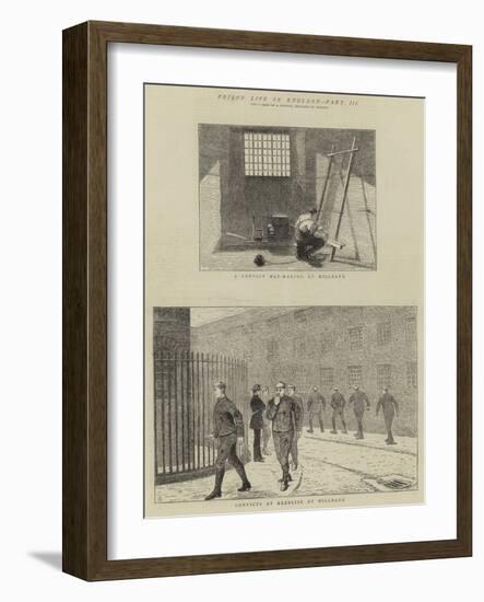 Prison Life in England, Part III-Alfred Chantrey Corbould-Framed Giclee Print