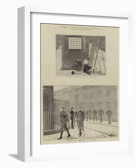 Prison Life in England, Part III-Alfred Chantrey Corbould-Framed Giclee Print