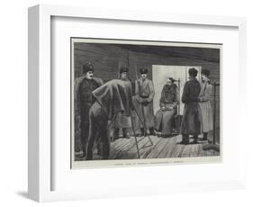 Prison Life in Siberia, Photographing a Criminal-Julius Mandes Price-Framed Giclee Print