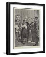 Prison Life in Siberia, Women Visiting the Prison at Irkutsk-Julius Mandes Price-Framed Giclee Print