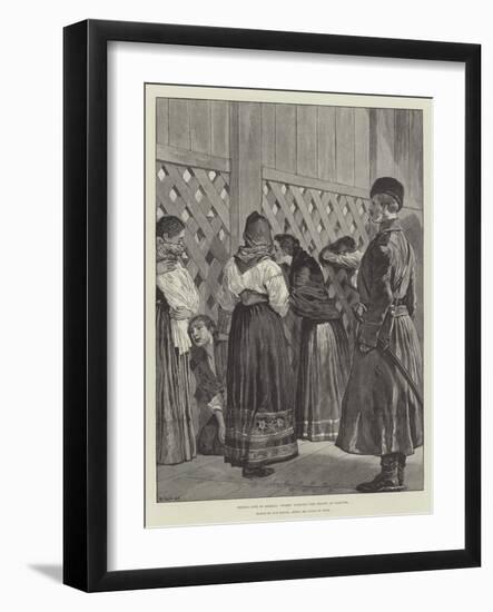 Prison Life in Siberia, Women Visiting the Prison at Irkutsk-Julius Mandes Price-Framed Giclee Print