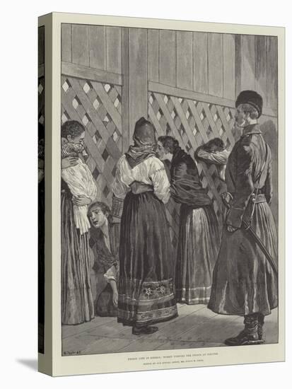 Prison Life in Siberia, Women Visiting the Prison at Irkutsk-Julius Mandes Price-Stretched Canvas