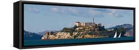 Prison on an Island, Alcatraz Island, San Francisco Bay, San Francisco, California, USA-null-Framed Stretched Canvas