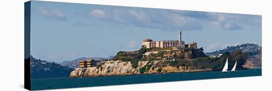 Prison on an Island, Alcatraz Island, San Francisco Bay, San Francisco, California, USA-null-Stretched Canvas