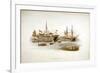 Prison Ships (Hulks or Tender) in the Thames Off the Tower of London, 1805-William Henry Pyne-Framed Giclee Print