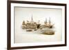 Prison Ships (Hulks or Tender) in the Thames Off the Tower of London, 1805-William Henry Pyne-Framed Giclee Print