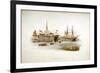 Prison Ships (Hulks or Tender) in the Thames Off the Tower of London, 1805-William Henry Pyne-Framed Giclee Print