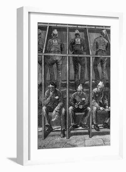 Prisoners at Clerkenwell House of Correction, London, 1874-null-Framed Giclee Print