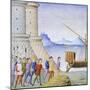 Prisoners Boarding a Ship with a Glimpse of Castelnuovo in Naples in the Background-null-Mounted Giclee Print