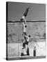 Prisoners Doing Gymnastics at San Quentin Prison-Charles E^ Steinheimer-Stretched Canvas