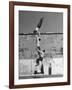 Prisoners Doing Gymnastics at San Quentin Prison-Charles E^ Steinheimer-Framed Photographic Print