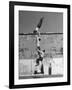 Prisoners Doing Gymnastics at San Quentin Prison-Charles E^ Steinheimer-Framed Photographic Print