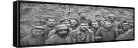 Prisoners in a Hole, Reims, First World War, April 1917-null-Framed Stretched Canvas