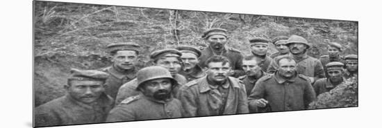 Prisoners in a Hole, Reims, First World War, April 1917-null-Mounted Premium Giclee Print