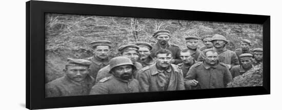 Prisoners in a Hole, Reims, First World War, April 1917-null-Framed Giclee Print