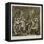 Prisoners in Newgate Prison-William Hogarth-Framed Stretched Canvas