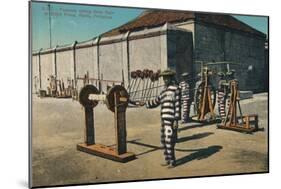 'Prisoners making Hemp Rope at Billbid Prison, Manila, Philippines', c1900-Unknown-Mounted Giclee Print