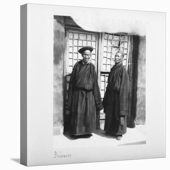 Prisoners, Tibet, 1903-04-John Claude White-Stretched Canvas