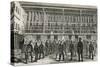 Prisoners Working at the Tread-Wheel and Others Exercising in the Third Yard of the Prison-null-Stretched Canvas