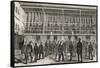 Prisoners Working at the Tread-Wheel and Others Exercising in the Third Yard of the Prison-null-Framed Stretched Canvas