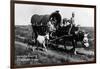 Pritchett, Colorado - Orville Ewing; Covered Wagon Scene-Lantern Press-Framed Art Print